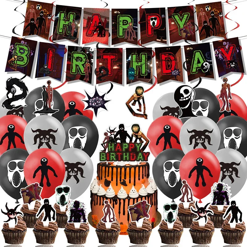 Party Games In Roblox - Game Roblox Figure Birthday Party Decoration