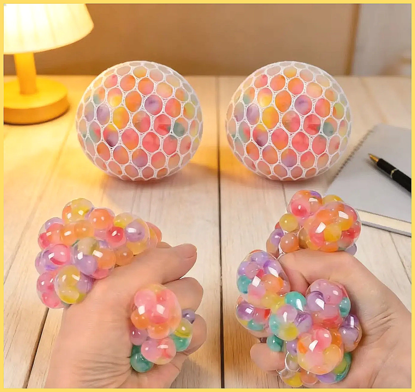 Party Games Adults Funny - Rainbow Bead Squishy Fidget Ball Stress