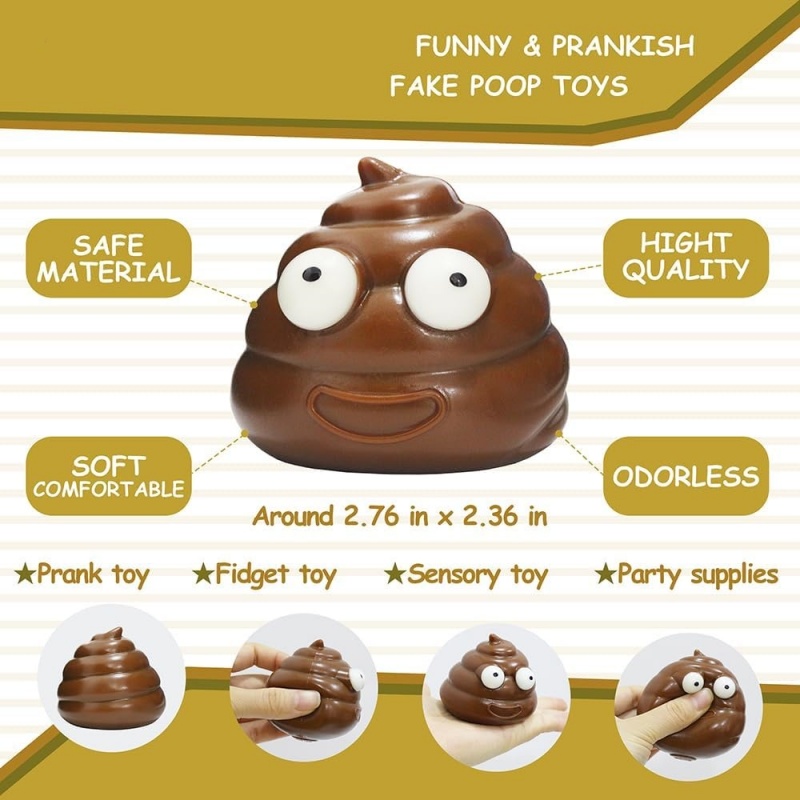 Cute Fidget Squeeze Poo Toy St - огляд і ціна Party Games Adults Funny