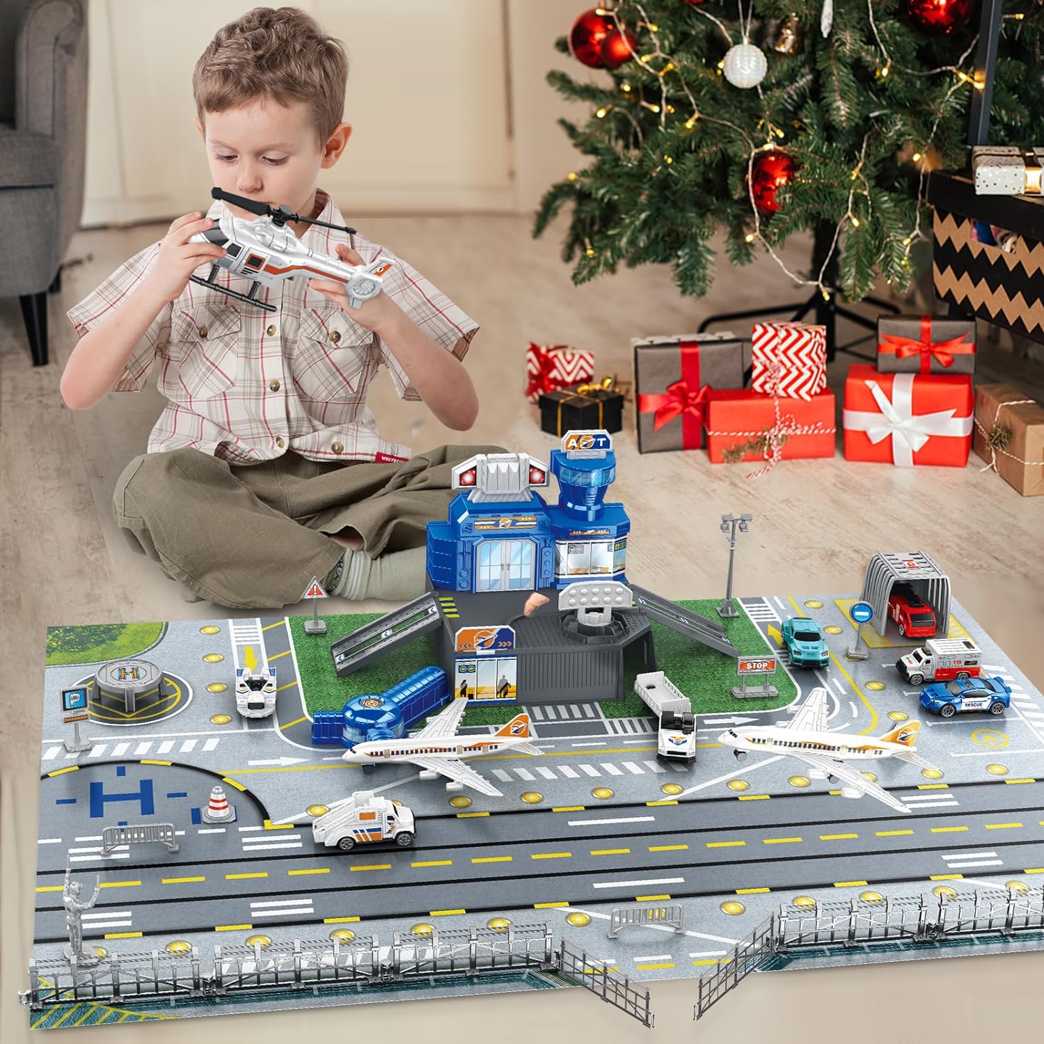 Children's Airport Scene Toy S - огляд і ціна Party Games New Year