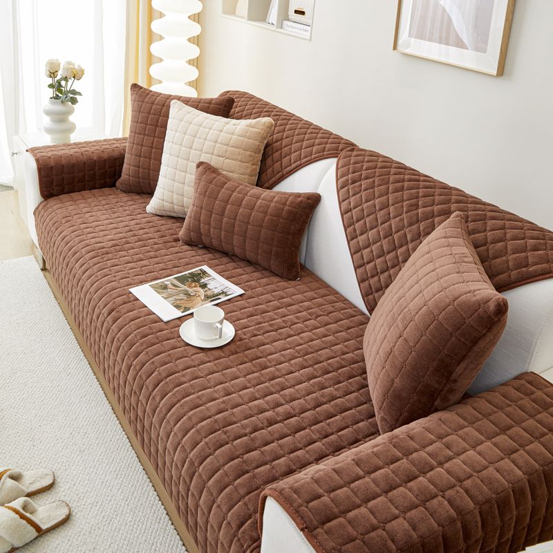 Plush Plaid Sofa Cushion Non-S - огляд і ціна Washer Toss Set