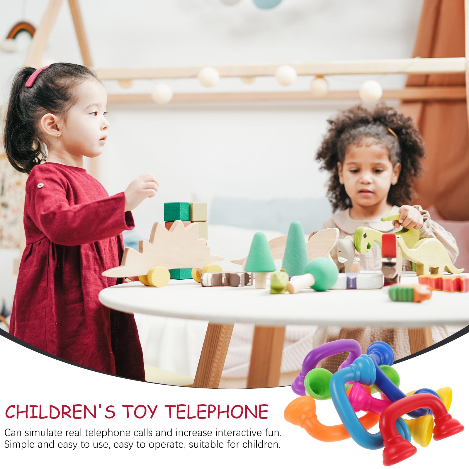 8pcs Toddler Whisper Phones To - огляд і ціна Party Games Phone