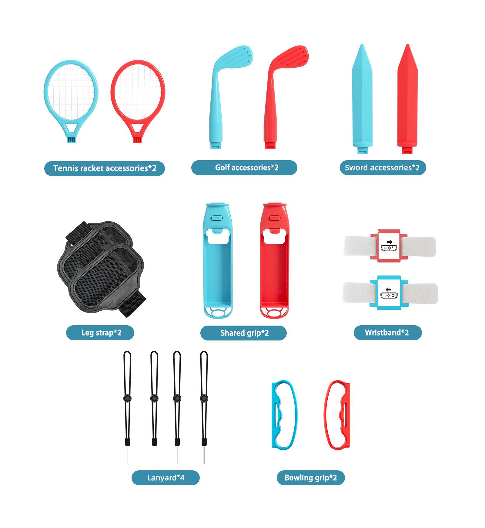 18 in 1 Accessories Kit for Sw - огляд і ціна Party Games Nintendo Switch