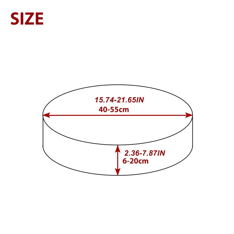 1PC Round Seat Cushion Cover E - огляд і ціна Washer Toss Set