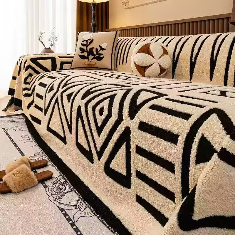 Polar Fleece Plush Sofa Cover  - огляд і ціна Washer Toss Set