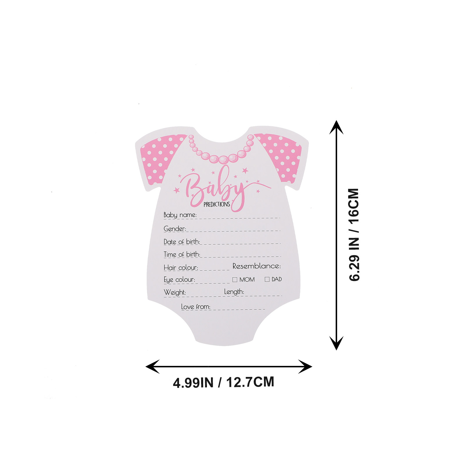 20Pcs Baby Shower Prediction A - огляд і ціна Party Games Meaning