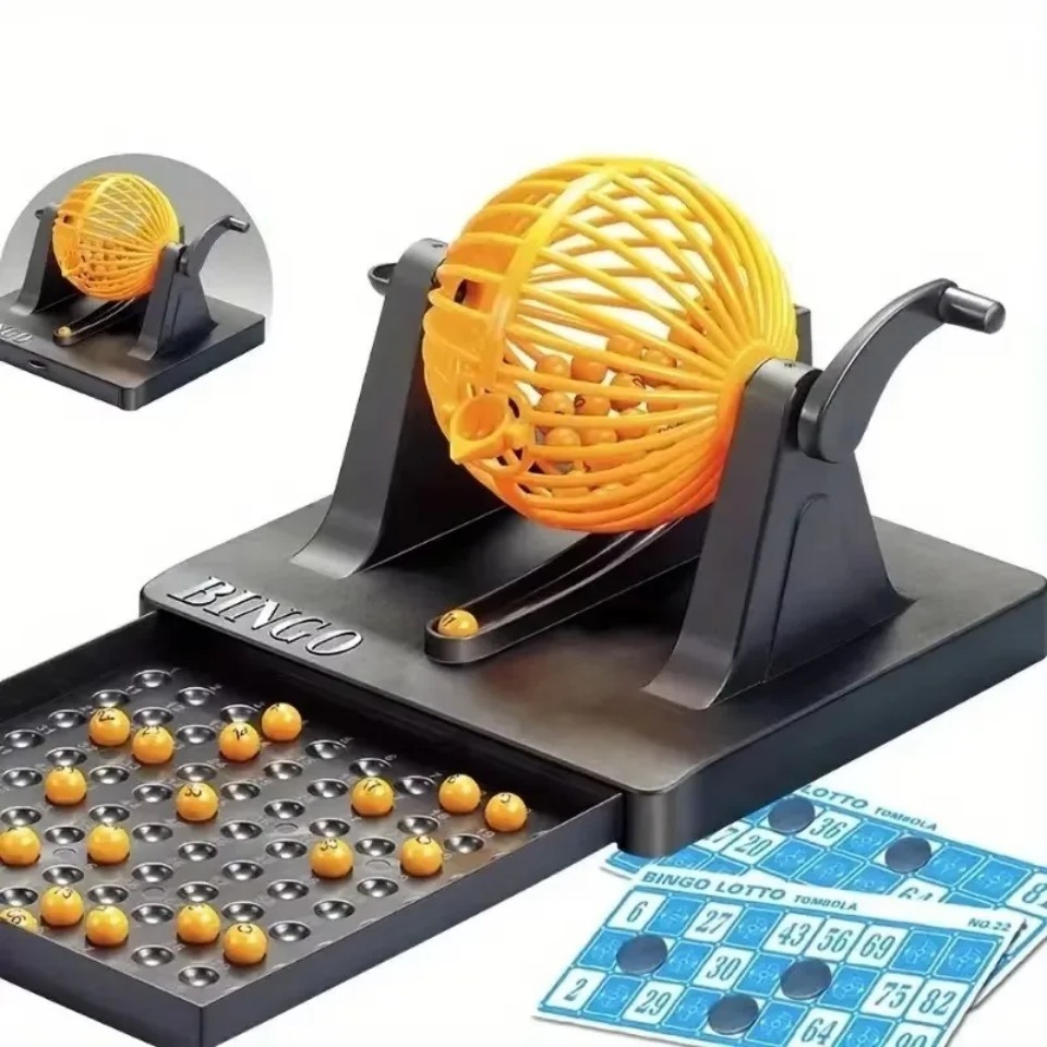 Deluxe Bingo Game Set with Cag - огляд і ціна Party Games Juegos De Mesa