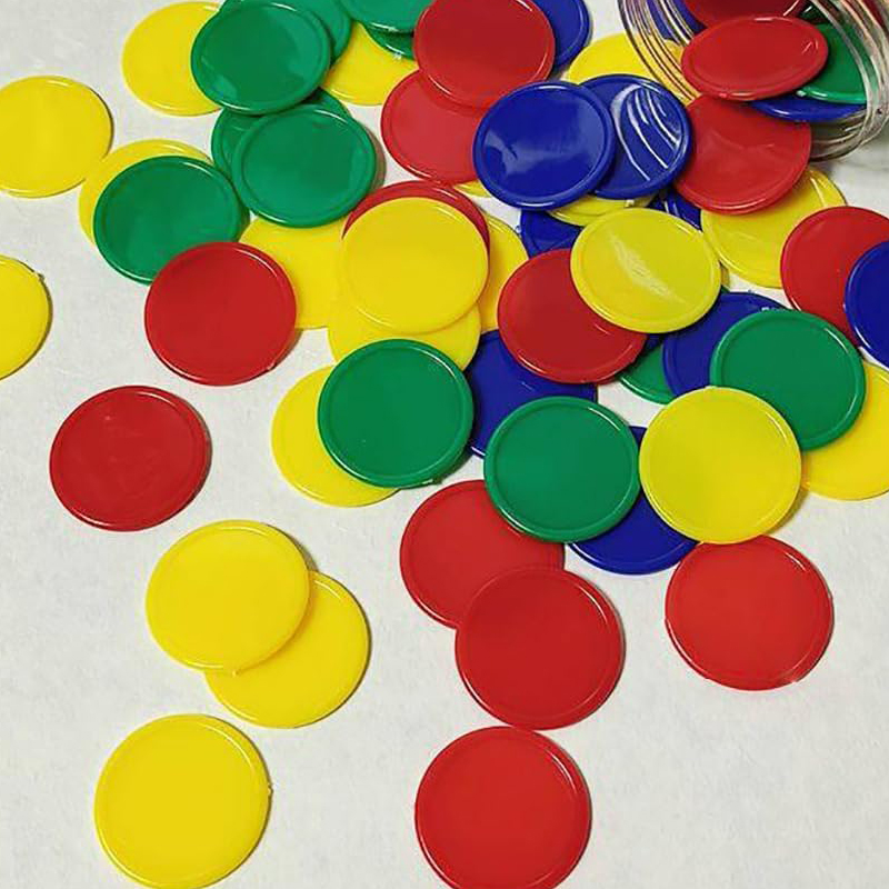 Bingo Markers Chips 37MM 4 Col - огляд і ціна Party Games Juegos De Mesa