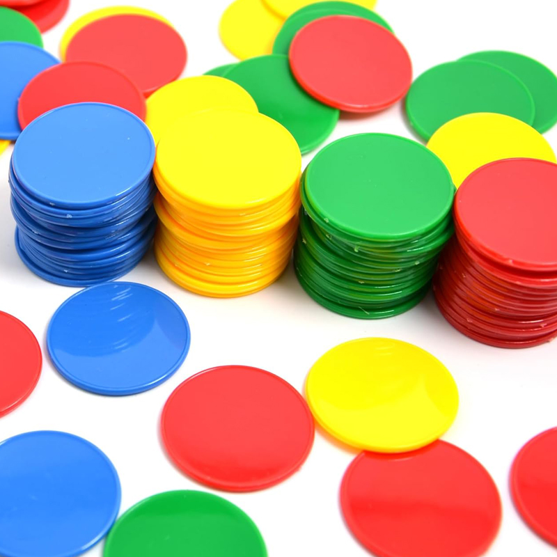 Bingo Markers Chips 37MM 4 Col - огляд і ціна Party Games Juegos De Mesa