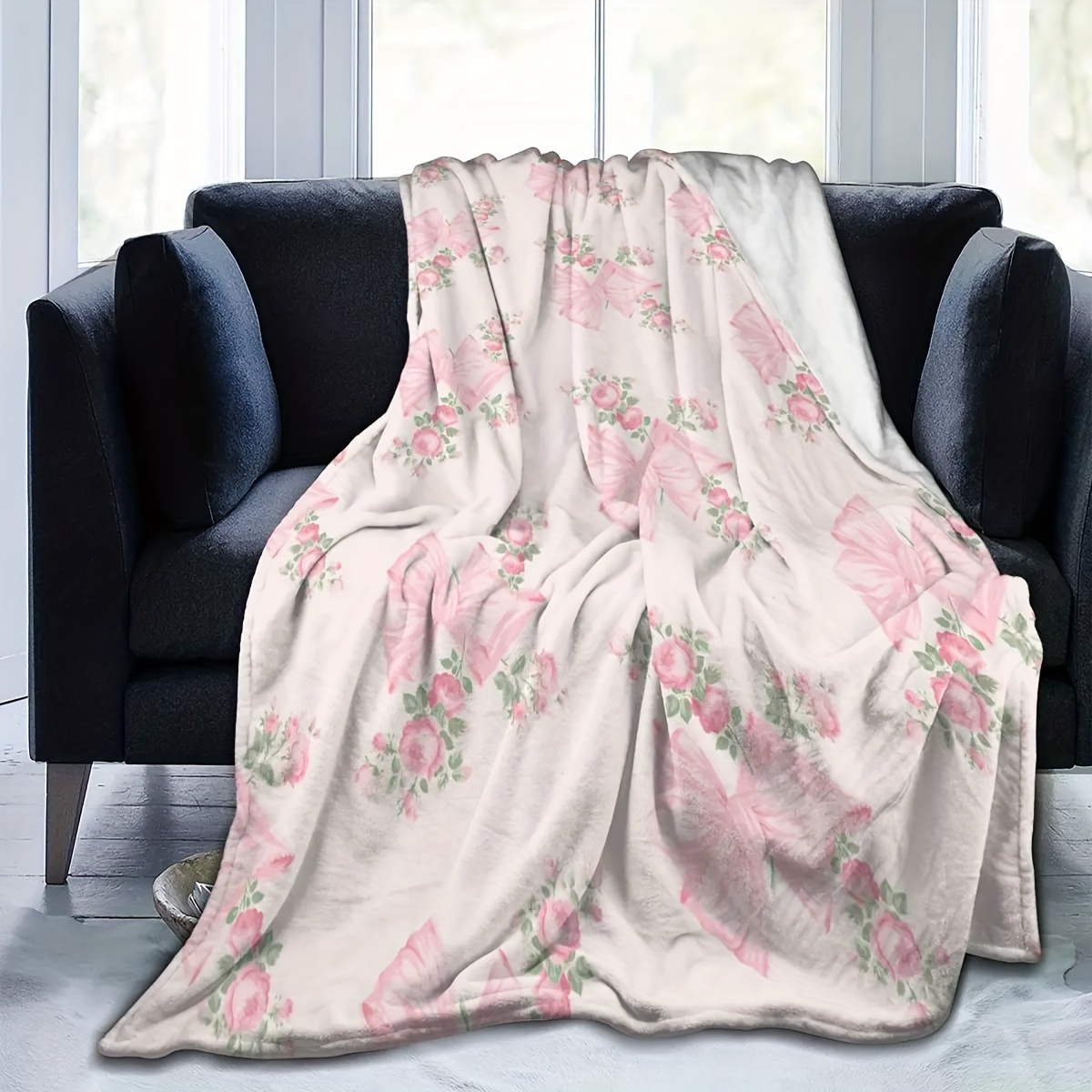 Soft Cozy Pink Bow Floral Flan - огляд і ціна Washer Toss Set