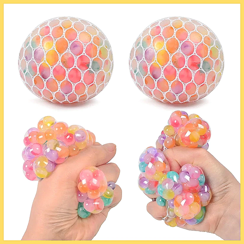 Rainbow Bead Squishy Fidget Ba - огляд і ціна Party Games Adults Funny