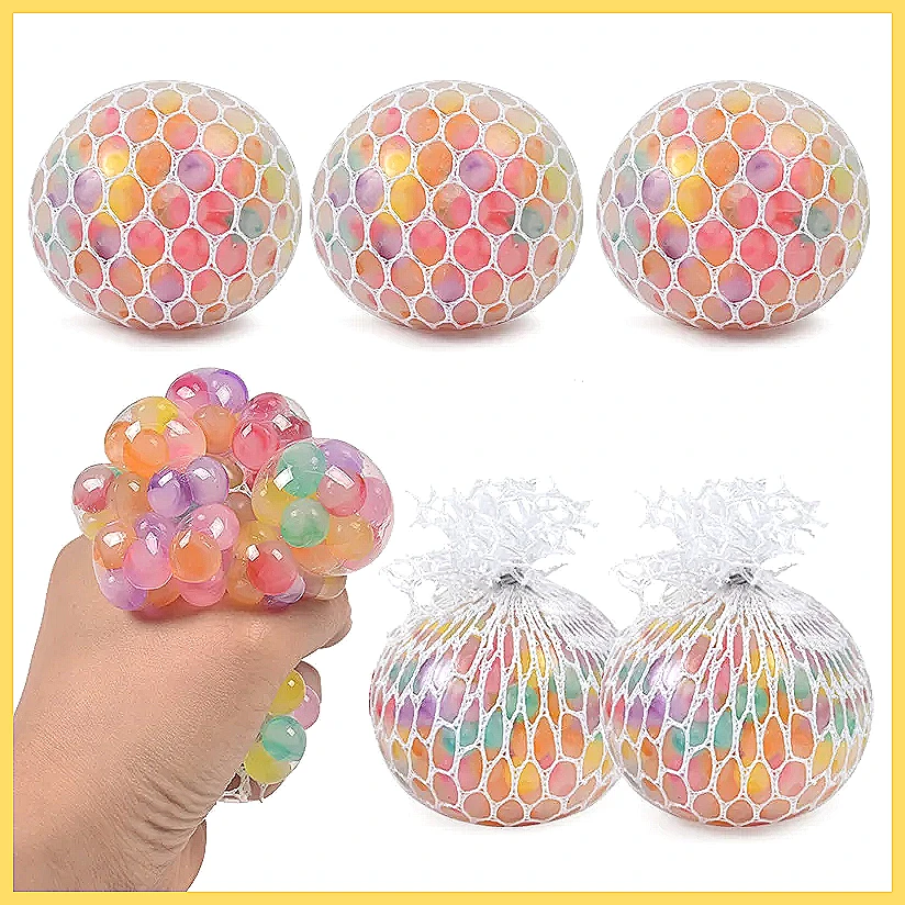 Rainbow Bead Squishy Fidget Ba - огляд і ціна Party Games Adults Funny
