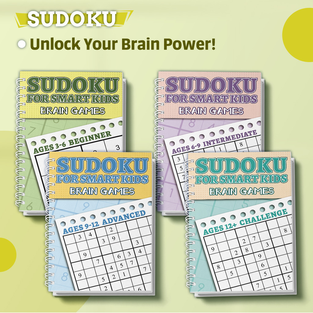 Kids Sudoku Puzzle Book Set, B - огляд і ціна Party Games New Year