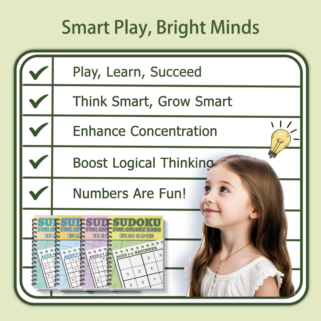 Kids Sudoku Puzzle Book Set, B - огляд і ціна Party Games New Year